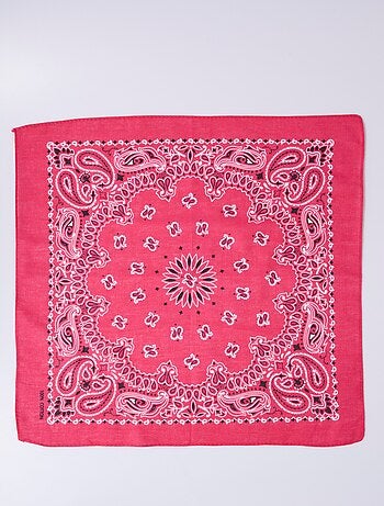 Foulard bandana carré en toile de coton