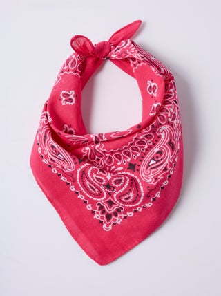 Foulard bandana carré en toile de coton