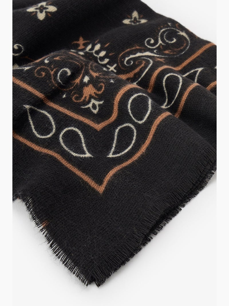 Foulard bandana penti Noir - Kiabi