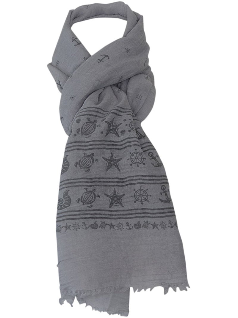 Foulard BRETAGNE Gris - Kiabi