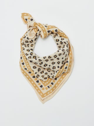 Foulard carré à imprimé