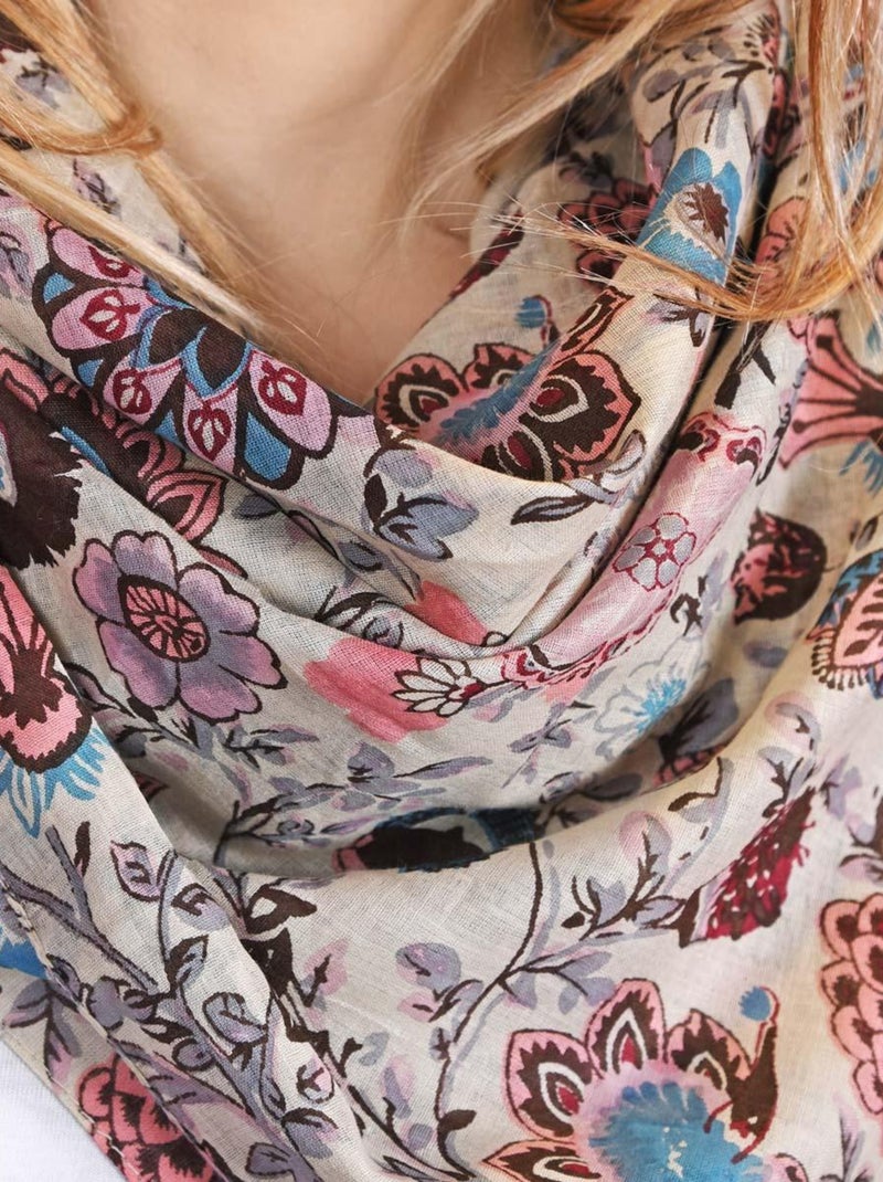 Foulard carré Almaya Bleu - Kiabi