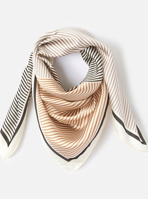 Foulard carré effet graphique - Damart - Kiabi
