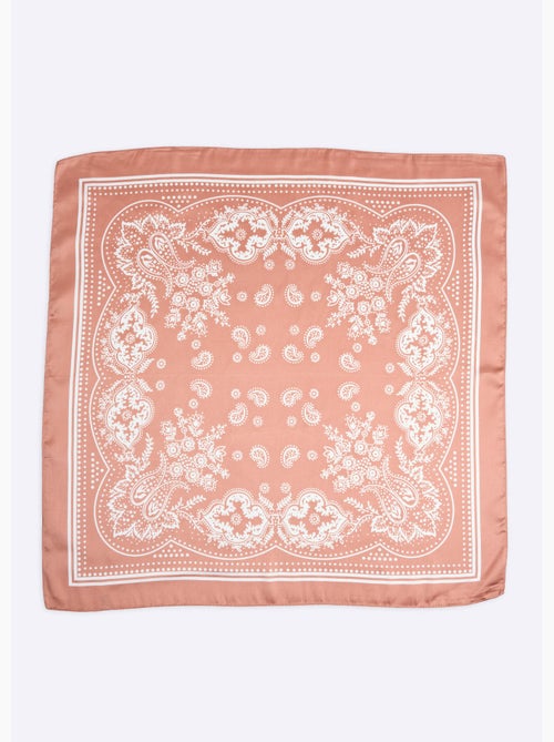 Foulard carré en satin, motif bandana 2 - AFIBEL - Kiabi