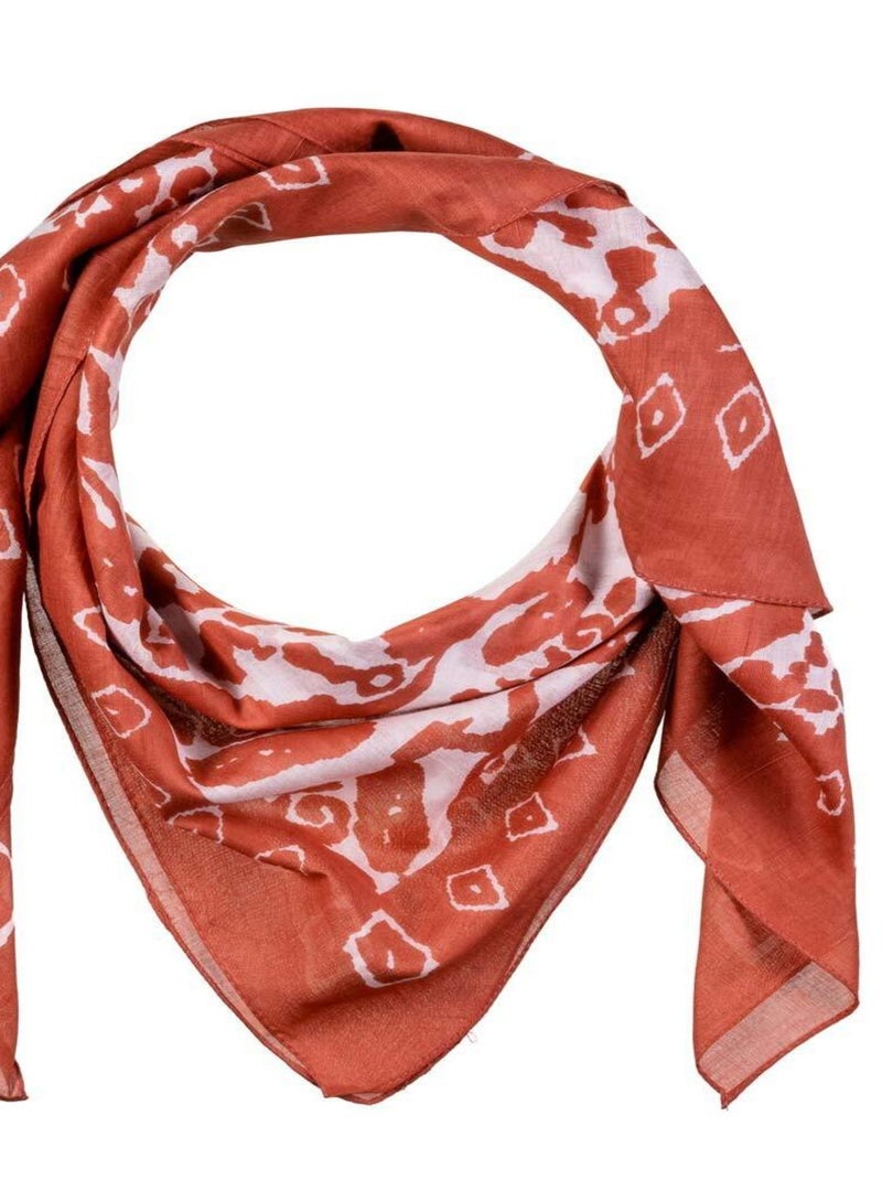 Foulard carré Etika Marron clair - Kiabi