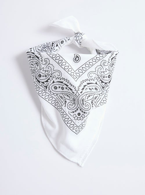 Foulard carré façon bandana - Kiabi