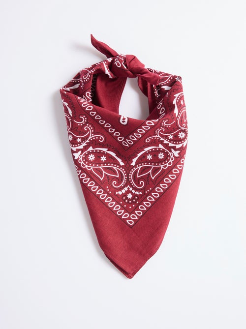 Foulard carré façon bandana - Kiabi