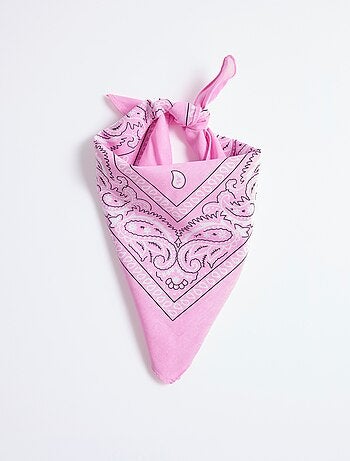 Foulard carré façon bandana