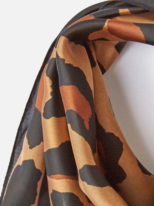 Foulard carré imprimé animalier - Damart - Kiabi