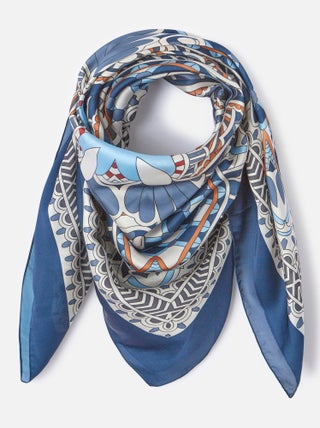Foulard carré imprimé géométrique - Damart