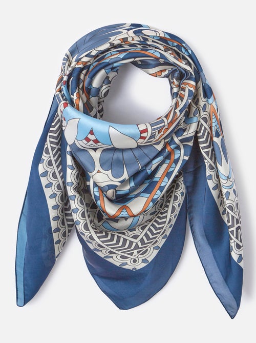 Foulard carré imprimé géométrique - Damart - Kiabi
