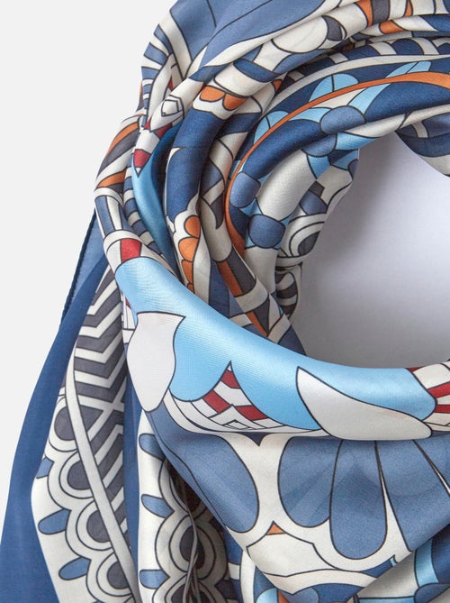 Foulard carré imprimé géométrique - Damart - Kiabi