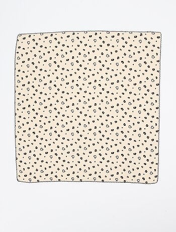 Foulard carré imprimé