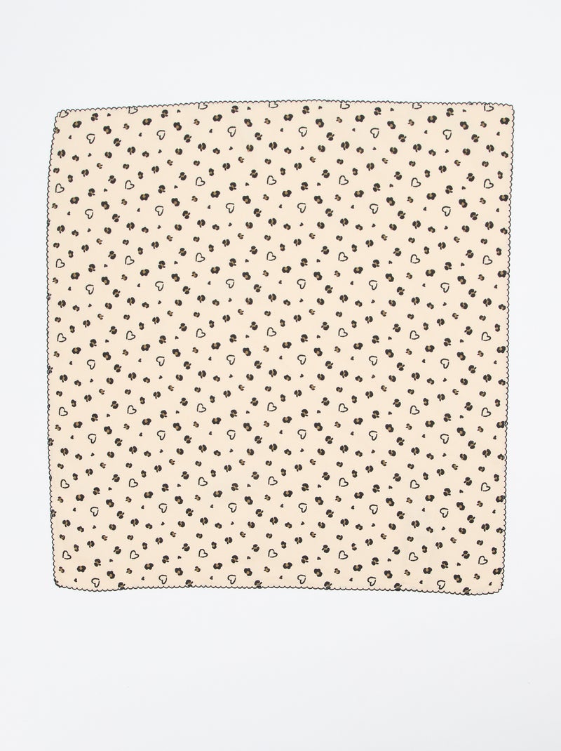 Foulard carré imprimé Léopard - Kiabi