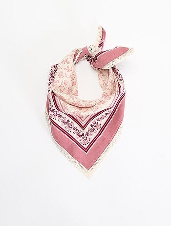 Foulard carré imprimé