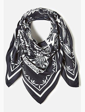 Foulard carré imprimé végétal - damart