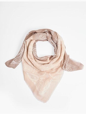 Foulard carré, motif bandana dégradé
