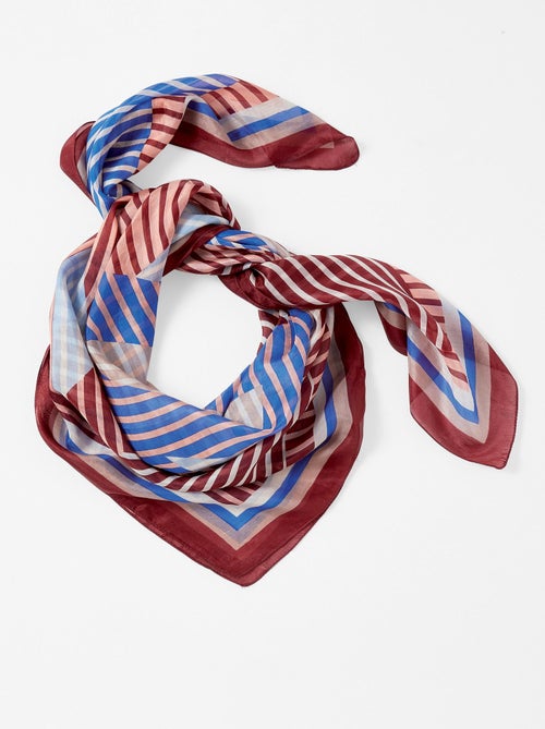 Foulard carré pure soie - Damart - Kiabi