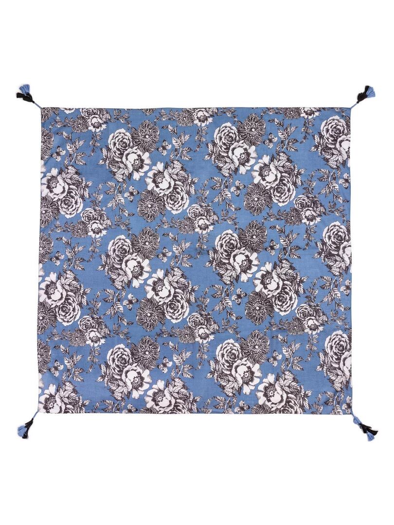 Foulard carré Vintage Floral Jawel Cadeau pour Femme FO327