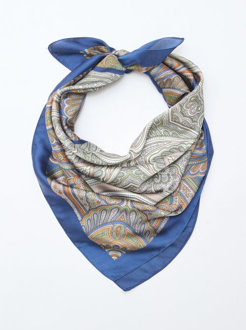 Foulard carré satiné - Kiabi