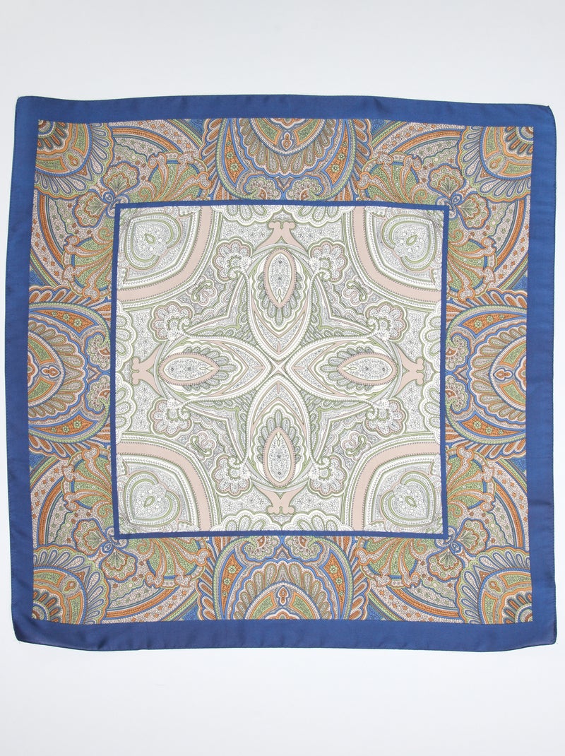 Foulard carré satiné Beige - Kiabi