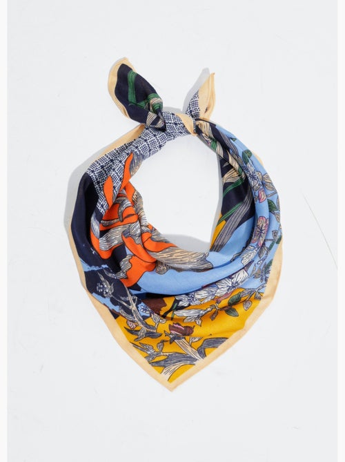 Foulard carré thème floral iris - AFIBEL - Kiabi