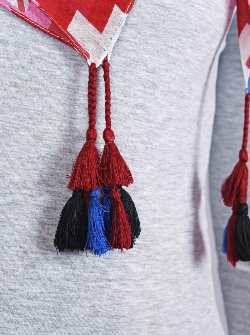 Foulard carré Tijana Rouge - Kiabi