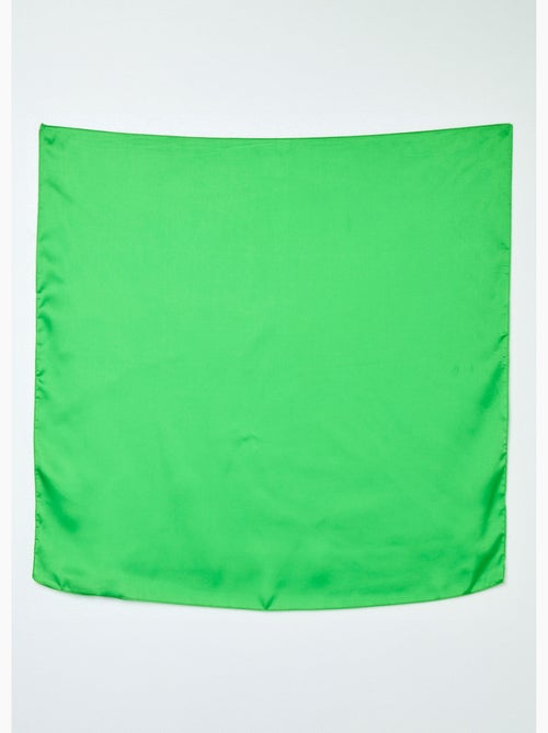 Foulard carré uni aspect satiné - AFIBEL - Kiabi