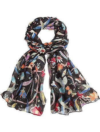 Foulard écharpe à imprimé floral - ultra-léger et respirant - miss lulu