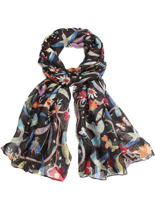 Foulard écharpe à imprimé floral - ultra-léger et respirant - miss lulu - Kiabi Foulard écharpe à imprimé floral - ultra-léger et respirant - miss lulu - Kiabi