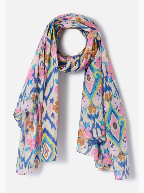 Foulard effet froissé imprimé - Damart - Kiabi