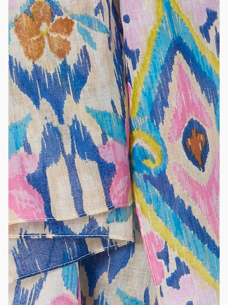 Foulard effet froissé imprimé - Damart Multicolore - Kiabi