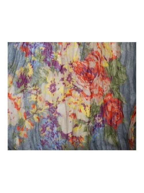 Foulard en coton, gris, orange, violet - Kiabi