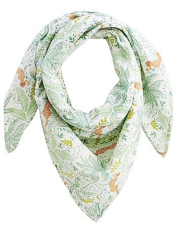 Foulard en gaze de coton Kanha 100 x 100 cm