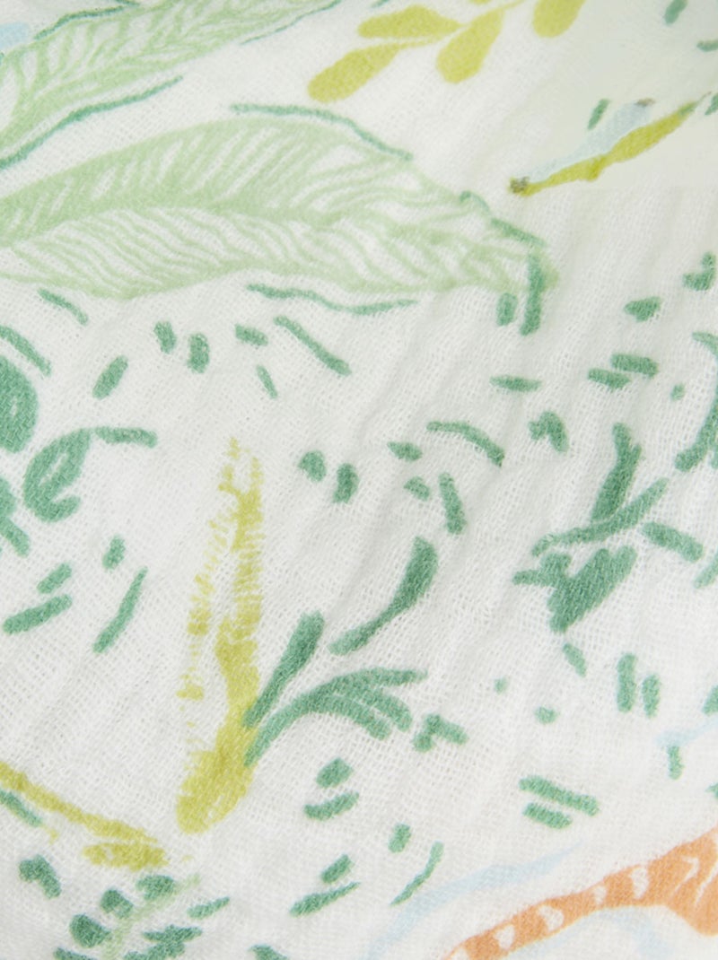 Foulard en gaze de coton Kanha 50 x 50 cm Ecru - Kiabi