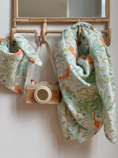 Foulard en gaze de coton Kanha 50 x 50 cm - Kiabi