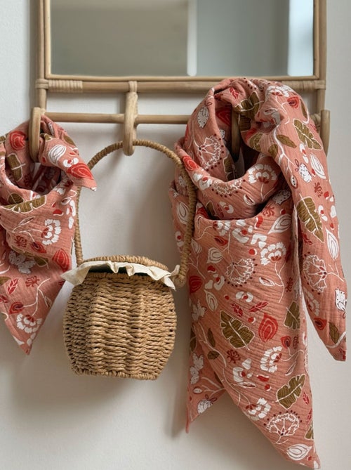 Foulard en gaze de coton Mindanao 50 x 50 cm - Kiabi