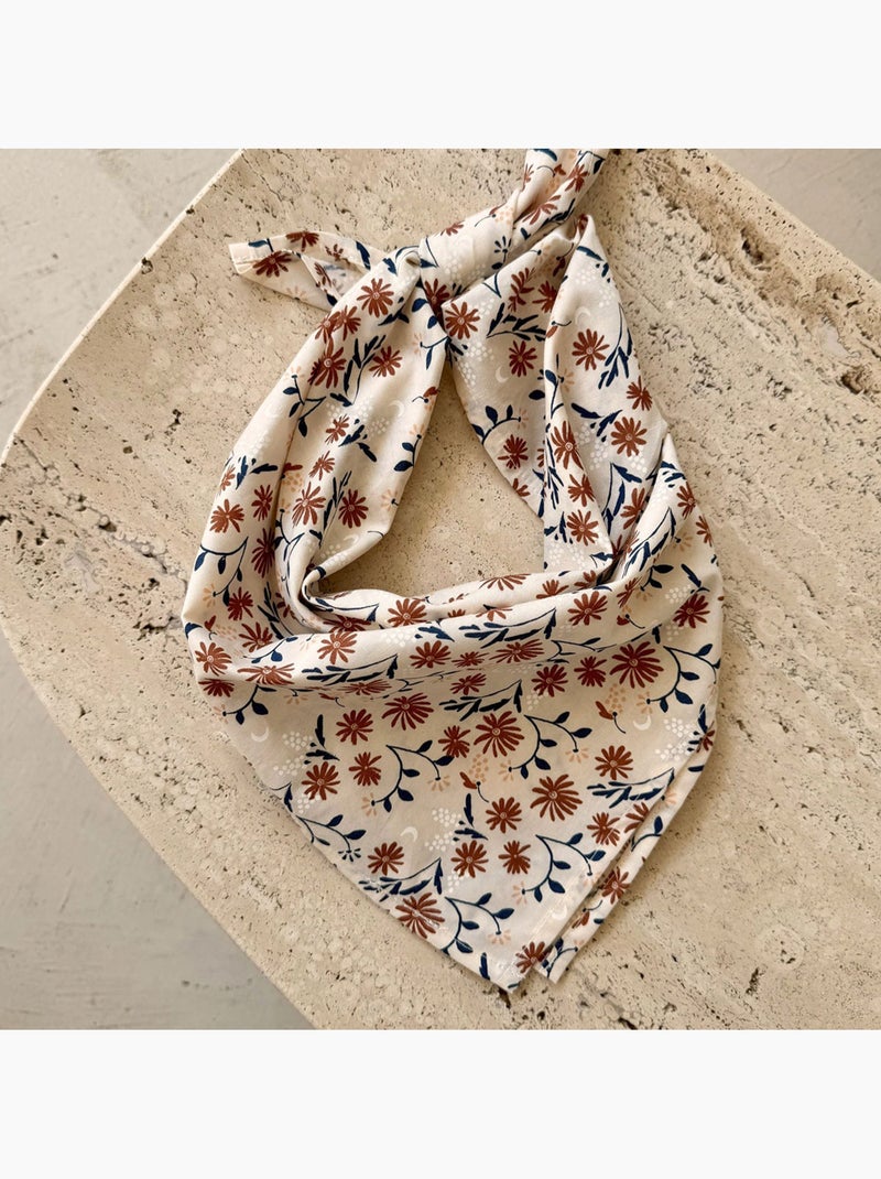 Foulard en popeline ollie Beige clair - Kiabi