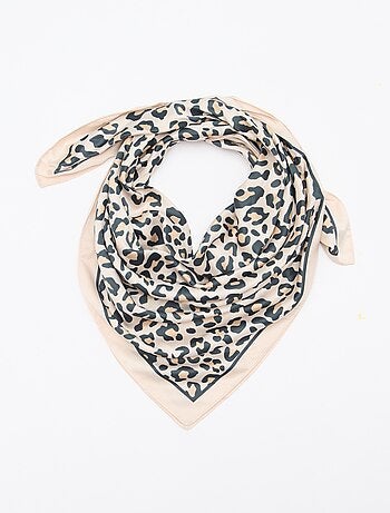 Foulard en satin fantaisie (65x65 cm)