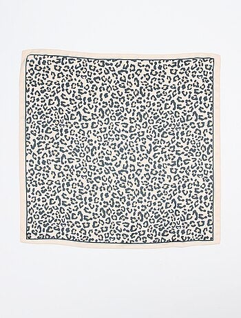 Foulard en satin fantaisie (65x65 cm)