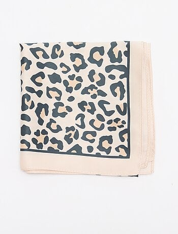 Foulard en satin fantaisie (65x65 cm)