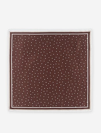 Foulard en satin fantaisie (65x65 cm)