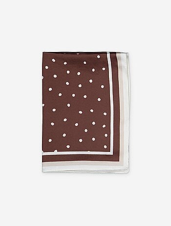 Foulard en satin fantaisie (65x65 cm)