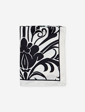 Foulard en satin fantaisie (65x65 cm)