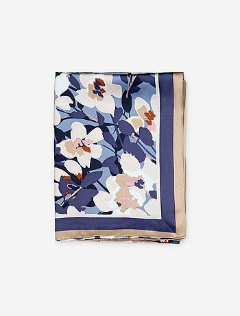 Foulard en satin fantaisie (65x65 cm)