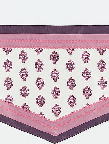 Foulard en satin fantaisie