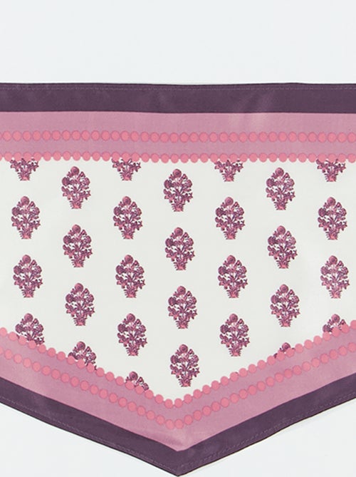Foulard en satin fantaisie - Kiabi