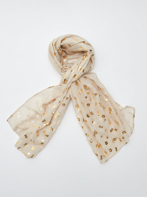 Foulard en voile 'fleuri' - Kiabi