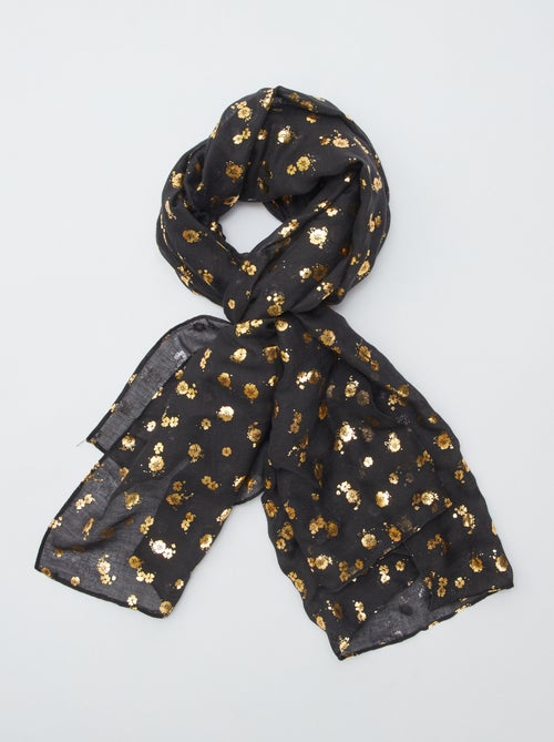 Foulard en voile 'fleuri' - Kiabi