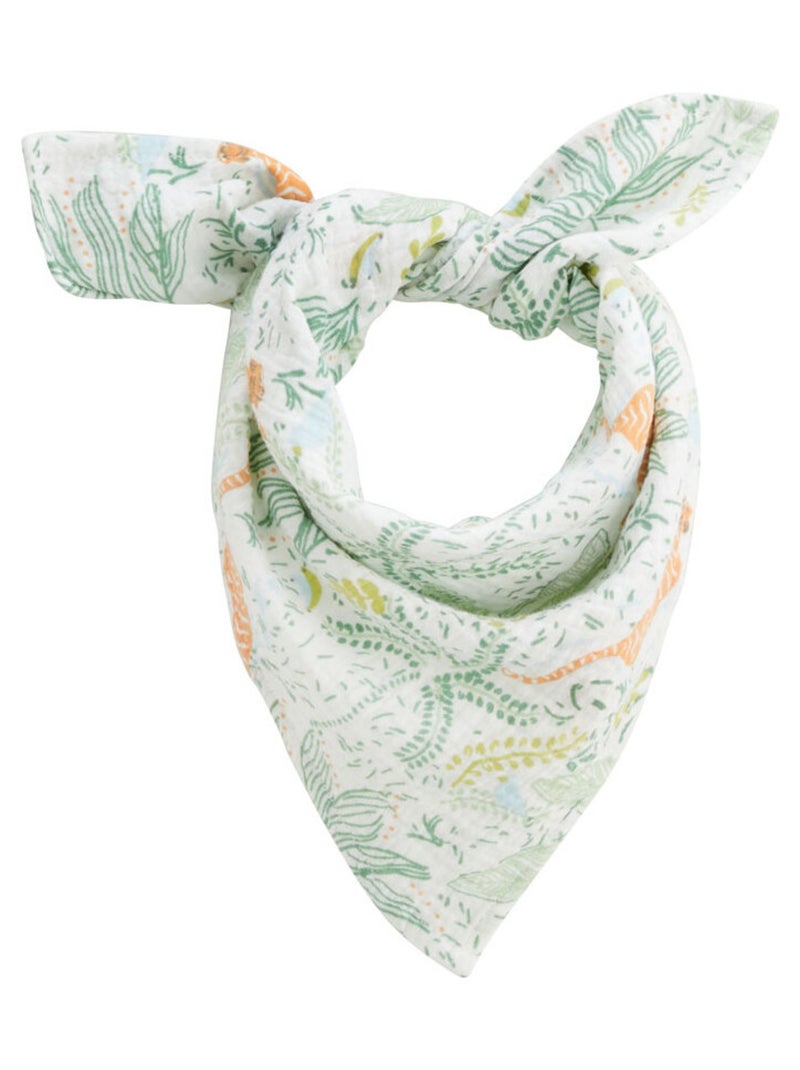 Foulard enfant en gaze de coton Kanha Ecru - Kiabi